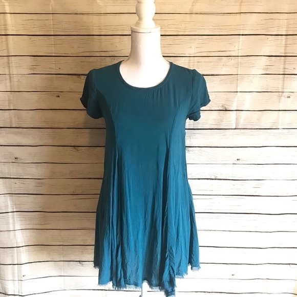 Silence + Noise Raw Hem Riley Trapeze Dress - Picture 2 of 8